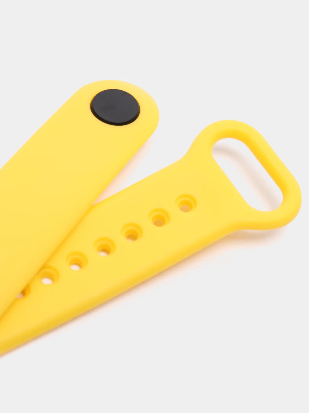 Желтый силиконовый ремешок Xiaomi Mi Band 5, 6, 7, гипоаллергенный