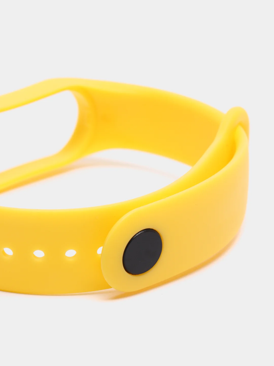 Желтый силиконовый ремешок Xiaomi Mi Band 5, 6, 7, гипоаллергенный