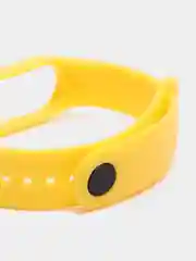 Желтый силиконовый ремешок Xiaomi Mi Band 5, 6, 7, гипоаллергенный