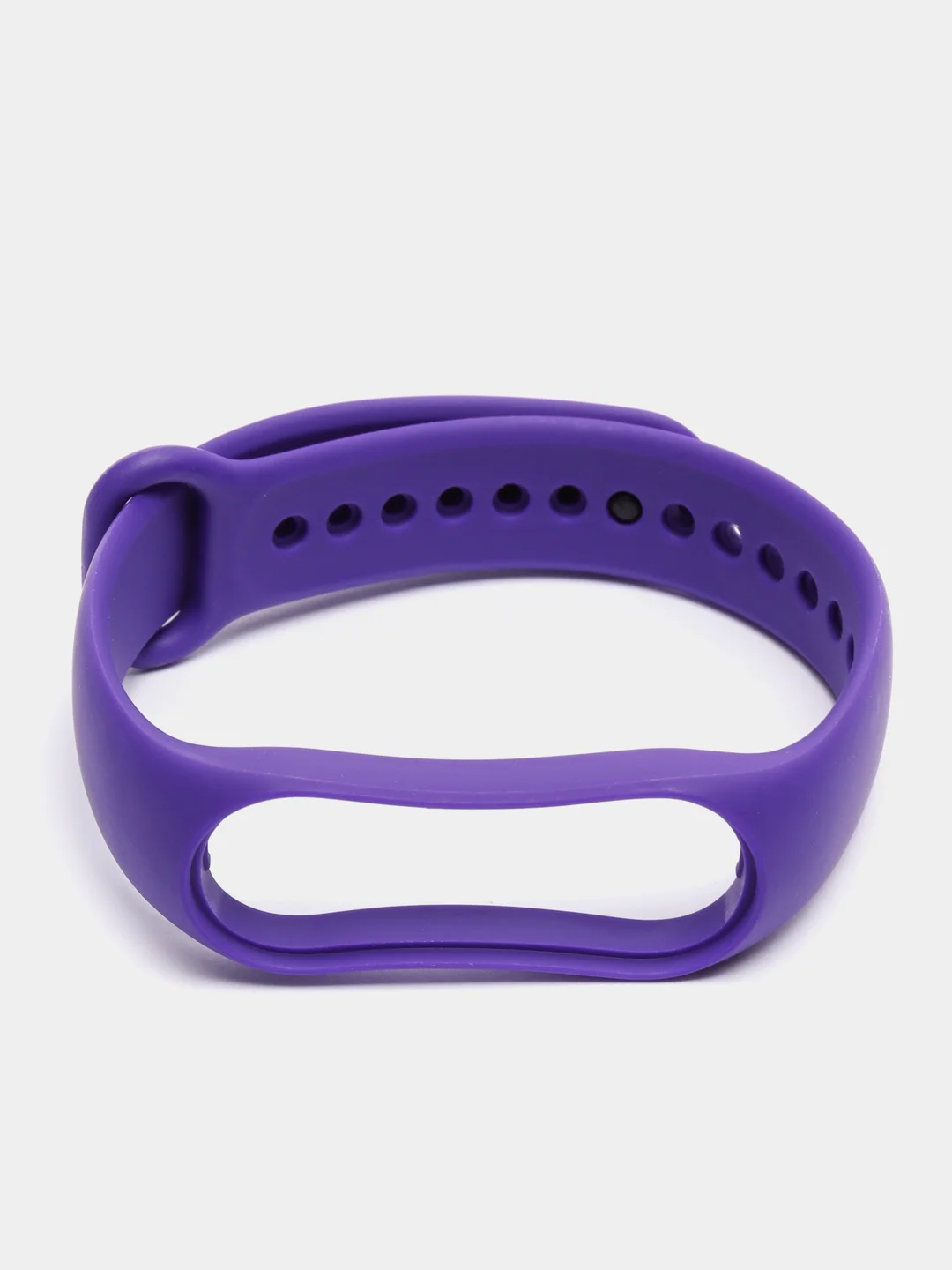 Фиолетовый силиконовый ремешок Xiaomi Mi Band 5, 6, 7, гипоаллергенный