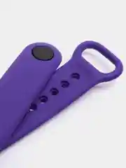 Фиолетовый силиконовый ремешок Xiaomi Mi Band 5, 6, 7, гипоаллергенный