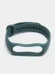 Тёмно-зелёный силиконовый ремешок Xiaomi Mi Band 5, 6, 7, гипоаллергенный