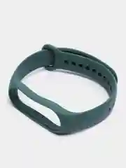 Тёмно-зелёный силиконовый ремешок Xiaomi Mi Band 5, 6, 7, гипоаллергенный