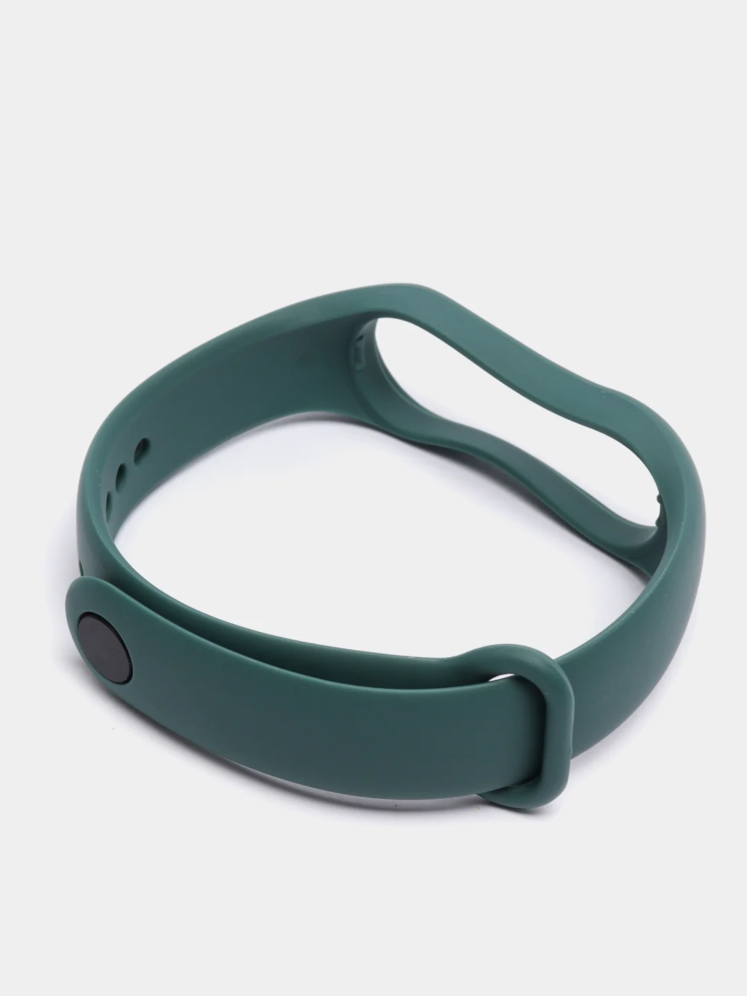 Тёмно-зелёный силиконовый ремешок Xiaomi Mi Band 5, 6, 7, гипоаллергенный