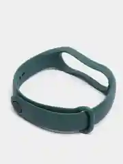 Тёмно-зелёный силиконовый ремешок Xiaomi Mi Band 5, 6, 7, гипоаллергенный