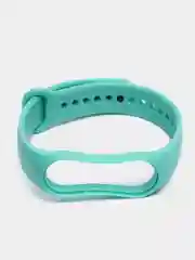 Бирюзовый силиконовый ремешок Xiaomi Mi Band 5, 6, 7, гипоаллергенный