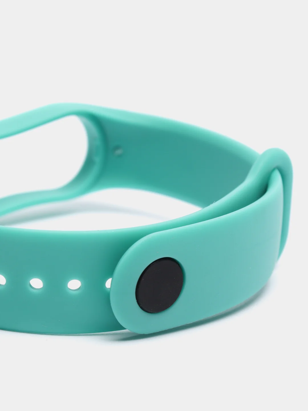 Бирюзовый силиконовый ремешок Xiaomi Mi Band 5, 6, 7, гипоаллергенный