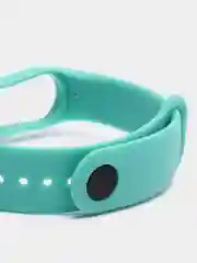 Бирюзовый силиконовый ремешок Xiaomi Mi Band 5, 6, 7, гипоаллергенный