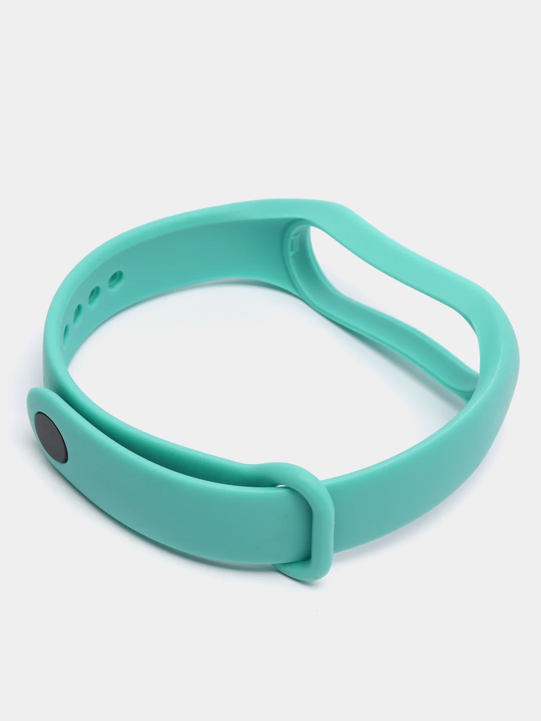 Бирюзовый силиконовый ремешок Xiaomi Mi Band 5, 6, 7, гипоаллергенный