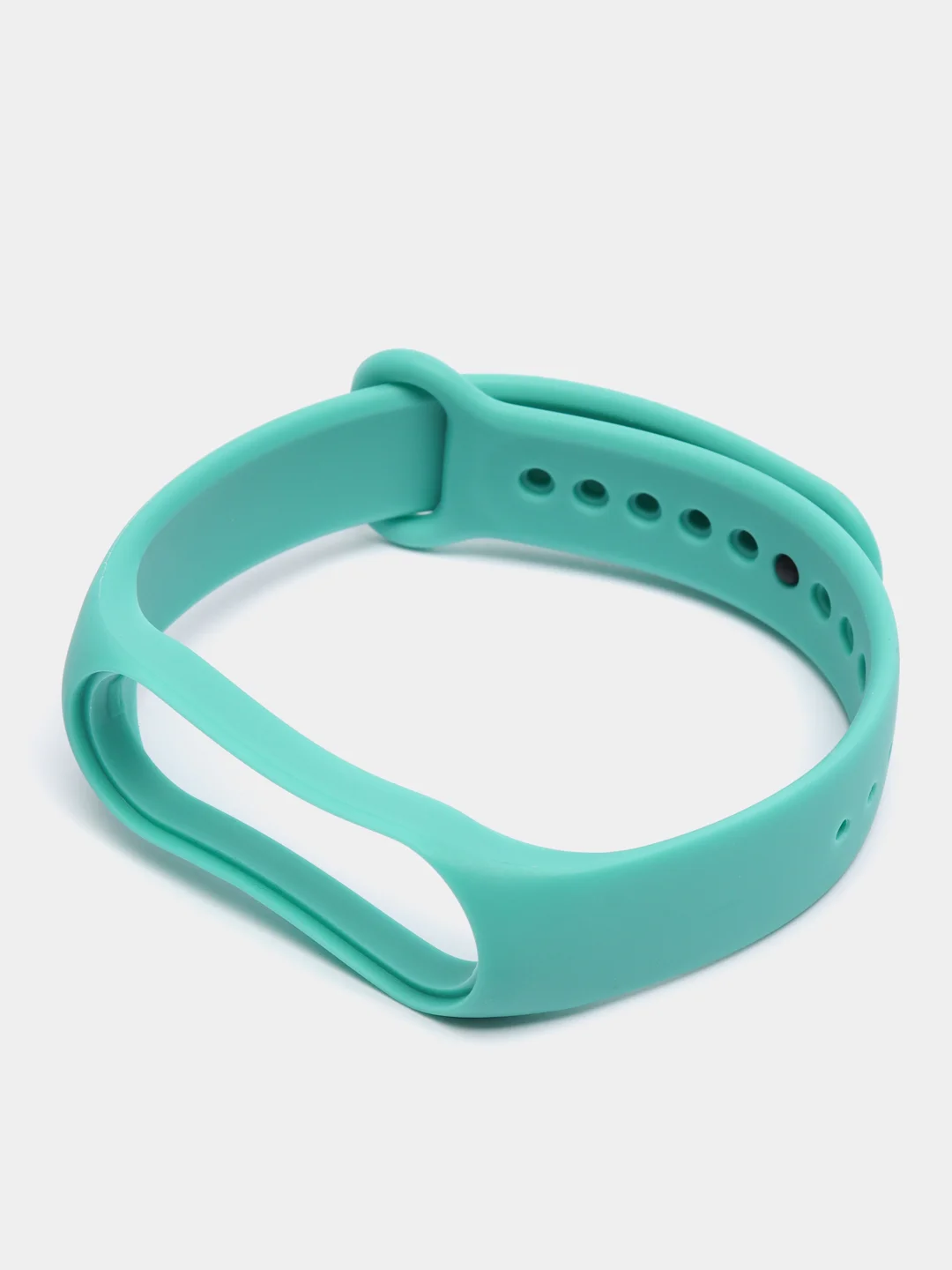 Бирюзовый силиконовый ремешок Xiaomi Mi Band 5, 6, 7, гипоаллергенный
