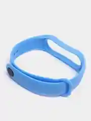 Лазурный силиконовый ремешок Xiaomi Mi Band 5, 6, 7, гипоаллергенный