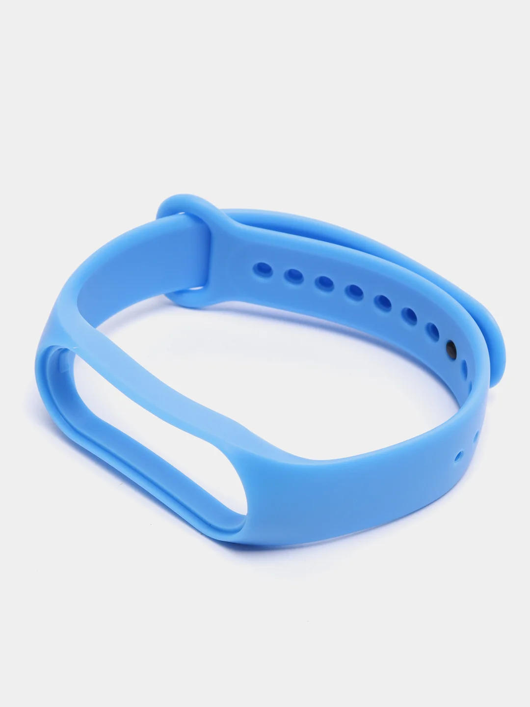 Лазурный силиконовый ремешок Xiaomi Mi Band 5, 6, 7, гипоаллергенный