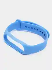 Лазурный силиконовый ремешок Xiaomi Mi Band 5, 6, 7, гипоаллергенный