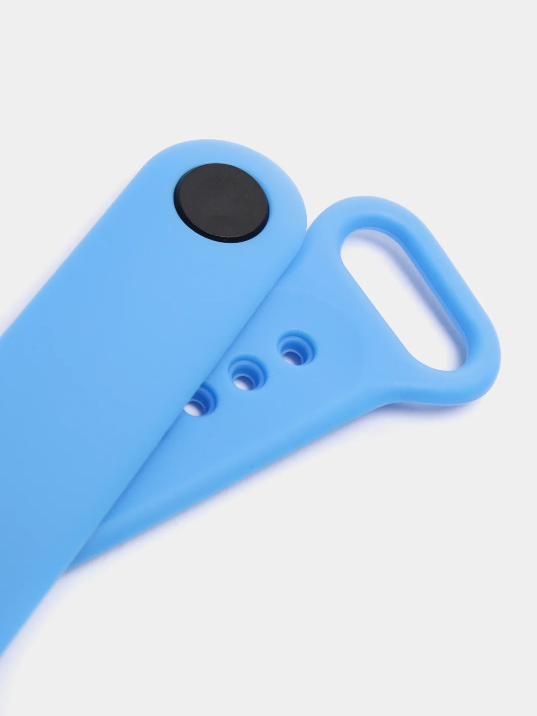 Лазурный силиконовый ремешок Xiaomi Mi Band 5, 6, 7, гипоаллергенный
