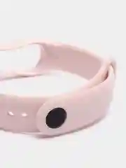 Пудровый силиконовый ремешок Xiaomi Mi Band 5, 6, 7, гипоаллергенный