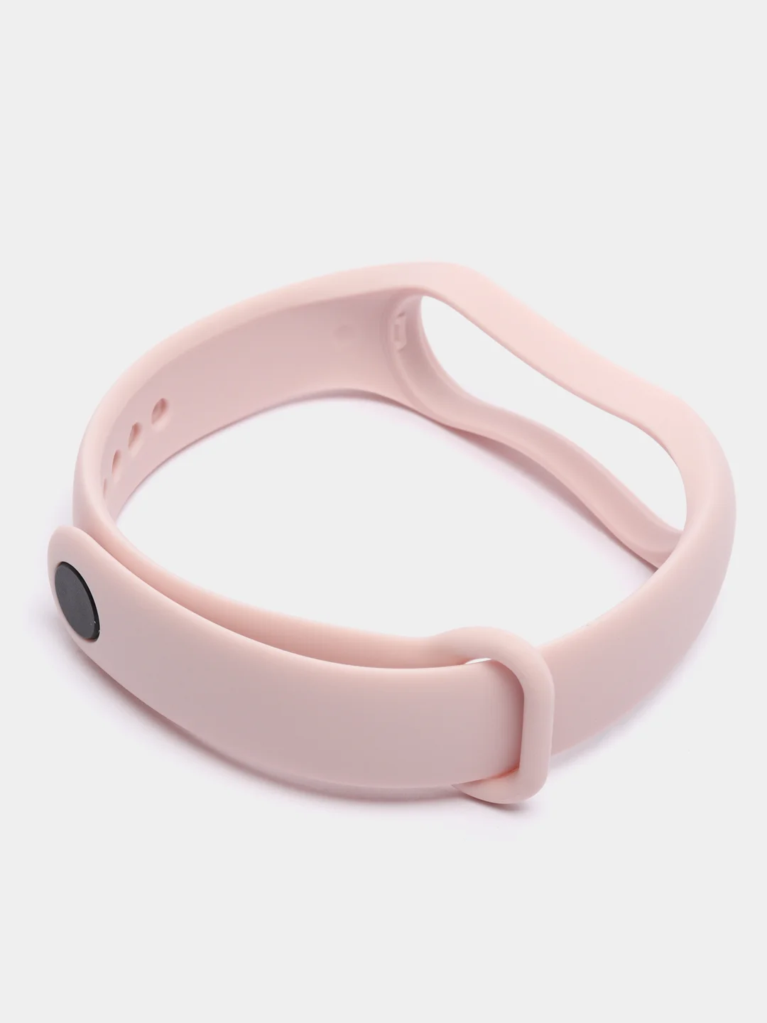 Пудровый силиконовый ремешок Xiaomi Mi Band 5, 6, 7, гипоаллергенный