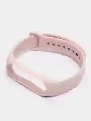 Пудровый силиконовый ремешок Xiaomi Mi Band 5, 6, 7, гипоаллергенный