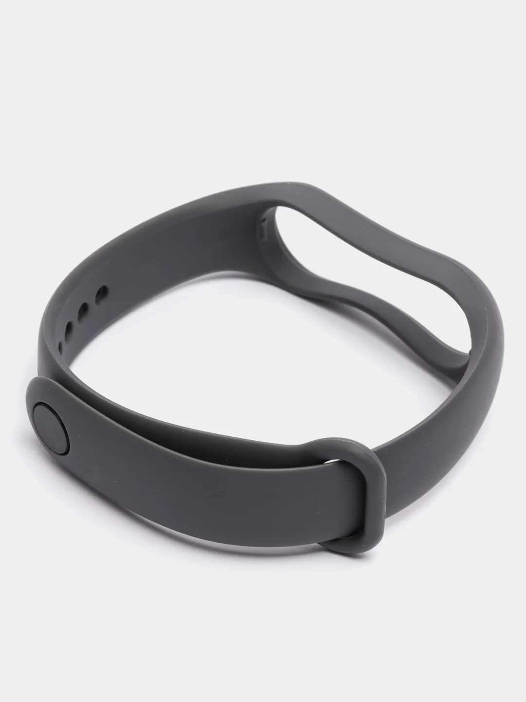 Хром силиконовый ремешок Xiaomi Mi Band 5, 6, 7, гипоаллергенный