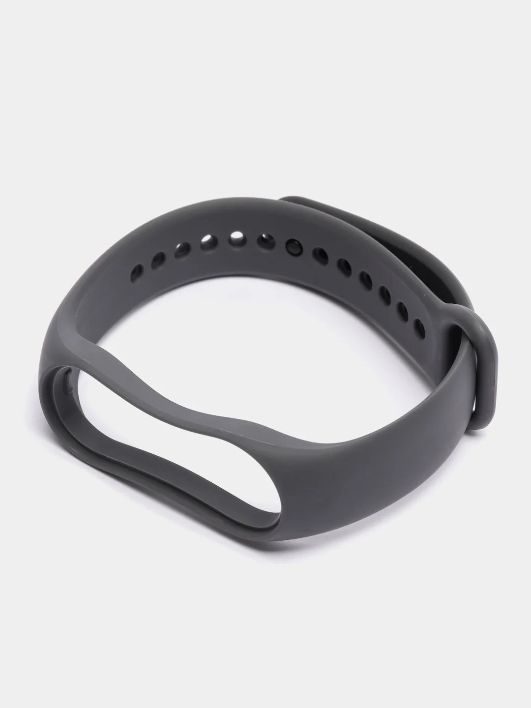Хром силиконовый ремешок Xiaomi Mi Band 5, 6, 7, гипоаллергенный
