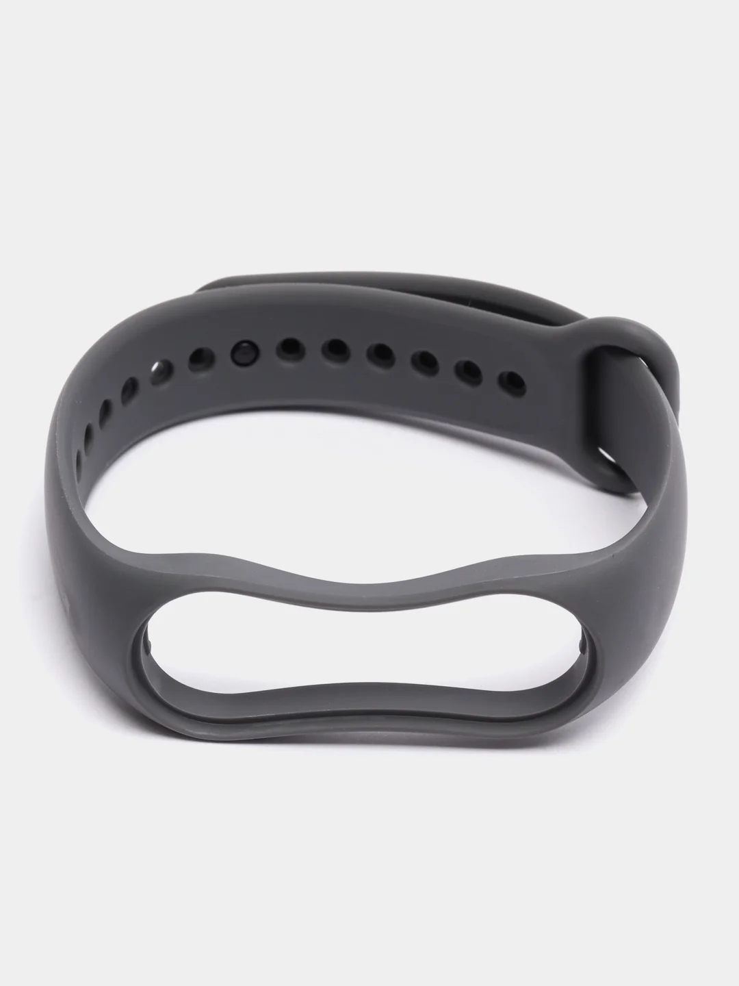 Хром силиконовый ремешок Xiaomi Mi Band 5, 6, 7, гипоаллергенный
