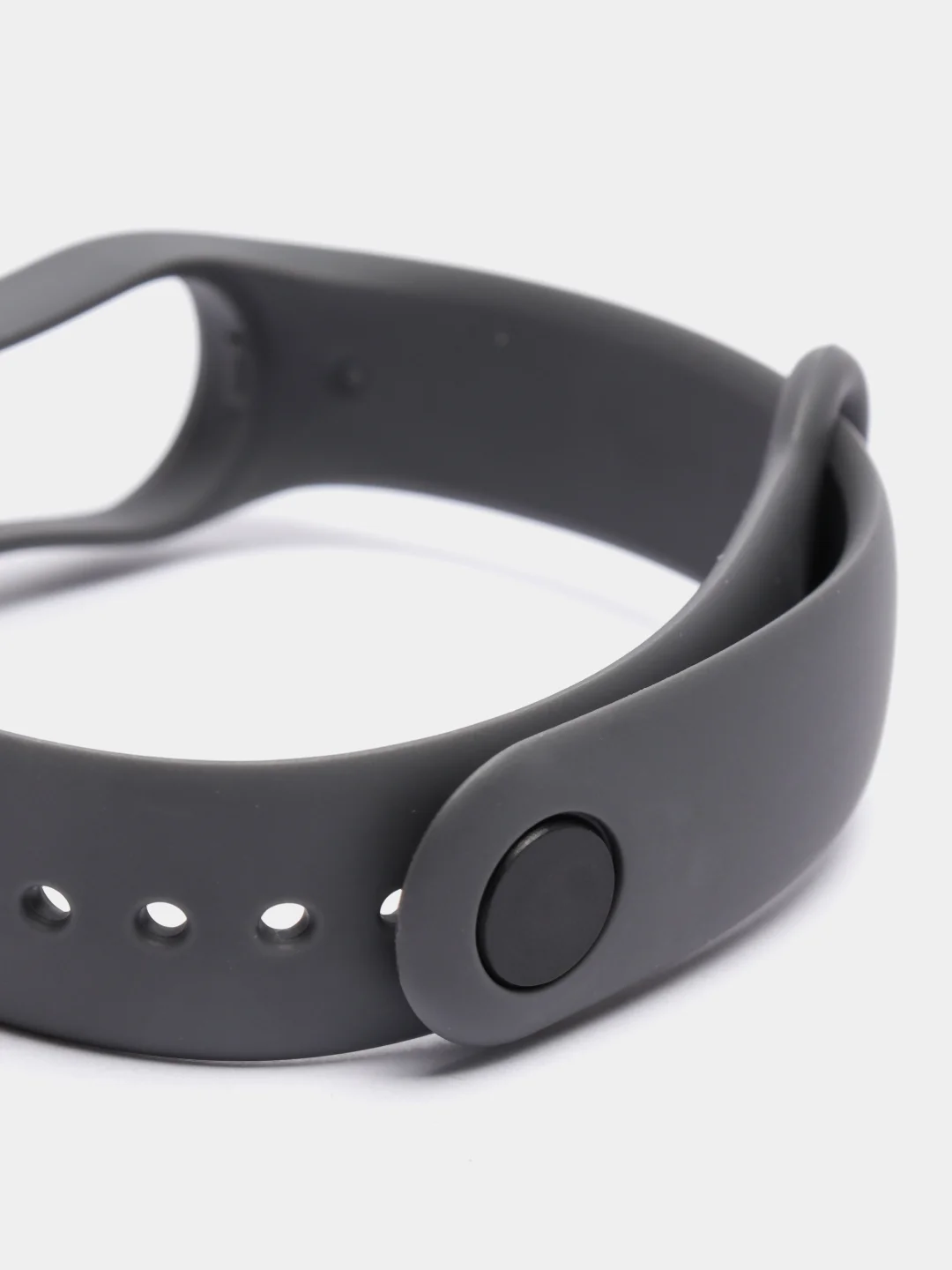 Хром силиконовый ремешок Xiaomi Mi Band 5, 6, 7, гипоаллергенный