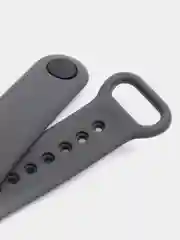 Хром силиконовый ремешок Xiaomi Mi Band 5, 6, 7, гипоаллергенный