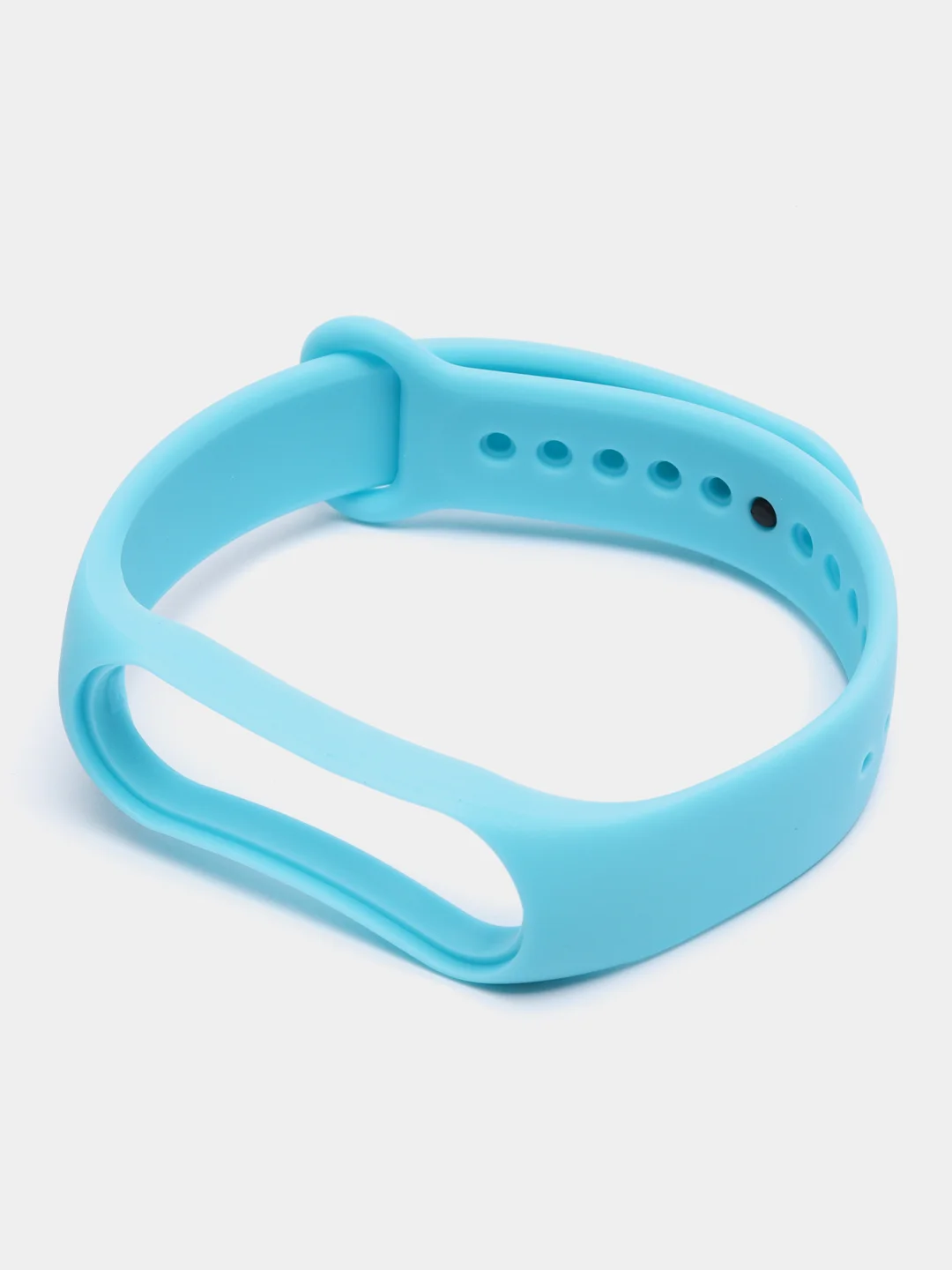 Светло-синий силиконовый ремешок Xiaomi Mi Band 5, 6, 7, гипоаллергенный