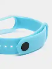Светло-синий силиконовый ремешок Xiaomi Mi Band 5, 6, 7, гипоаллергенный