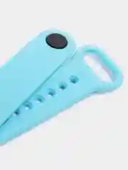 Светло-синий силиконовый ремешок Xiaomi Mi Band 5, 6, 7, гипоаллергенный