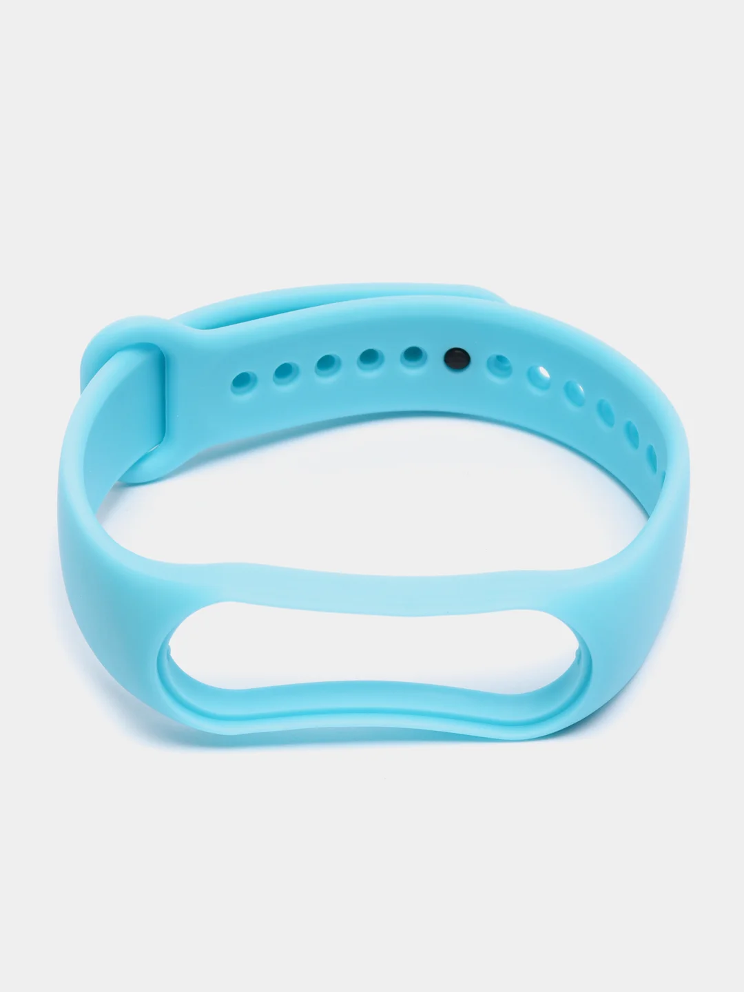 Светло-синий силиконовый ремешок Xiaomi Mi Band 5, 6, 7, гипоаллергенный