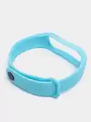 Светло-синий силиконовый ремешок Xiaomi Mi Band 5, 6, 7, гипоаллергенный