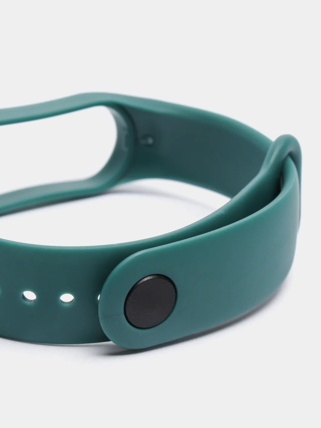 Тёмно-бирюзовый силиконовый ремешок Xiaomi Mi Band 5, 6, 7, гипоаллергенный