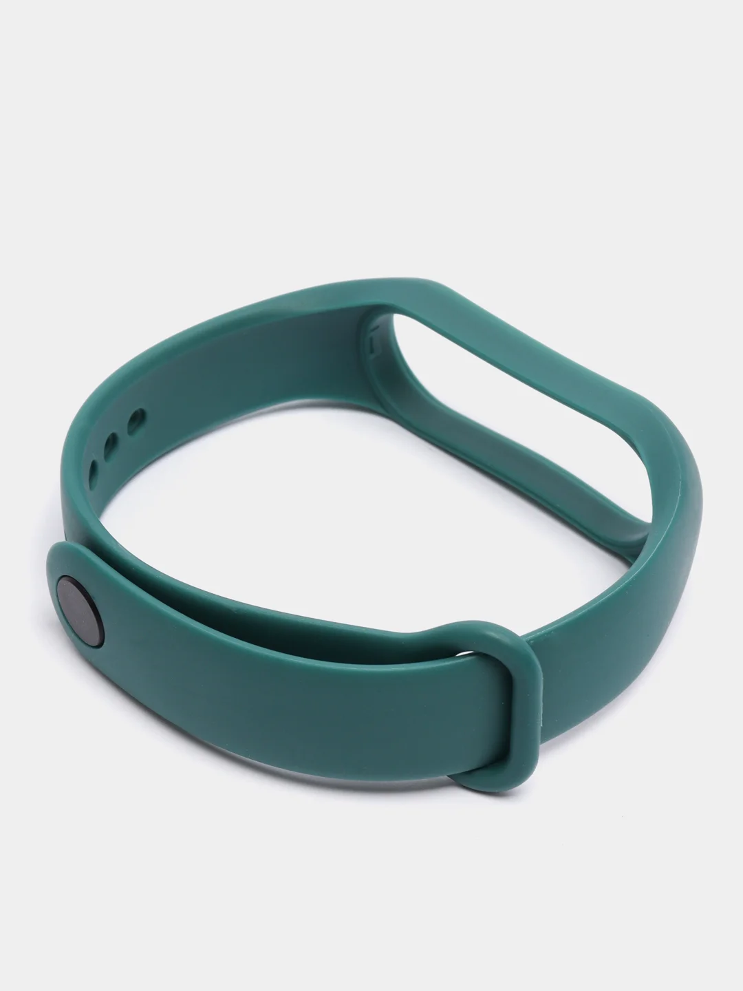 Тёмно-бирюзовый силиконовый ремешок Xiaomi Mi Band 5, 6, 7, гипоаллергенный