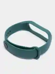 Тёмно-бирюзовый силиконовый ремешок Xiaomi Mi Band 5, 6, 7, гипоаллергенный