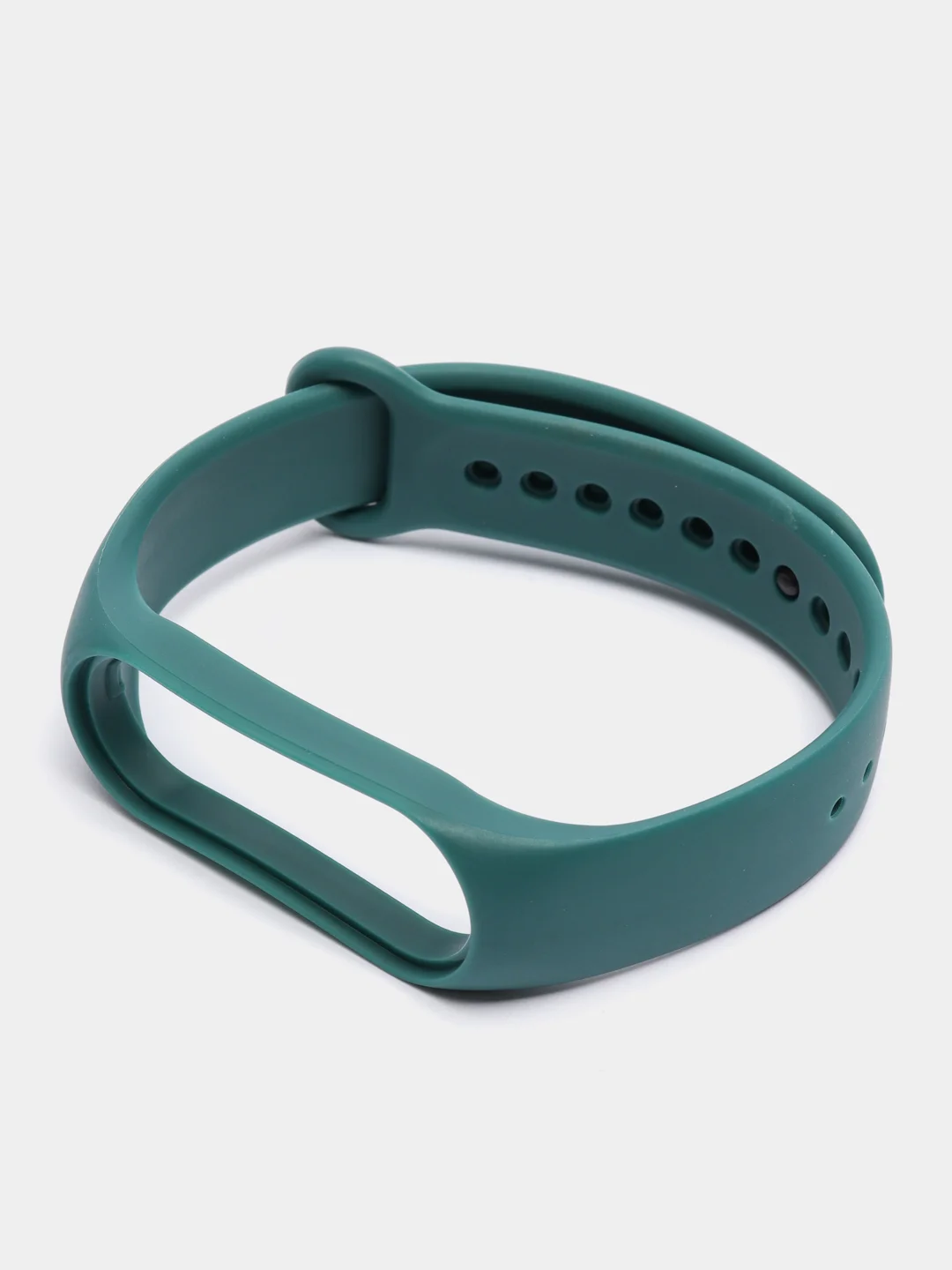 Тёмно-бирюзовый силиконовый ремешок Xiaomi Mi Band 5, 6, 7, гипоаллергенный