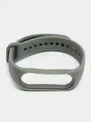 Зелёный хаки силиконовый ремешок Xiaomi Mi Band 5, 6, 7, гипоаллергенный