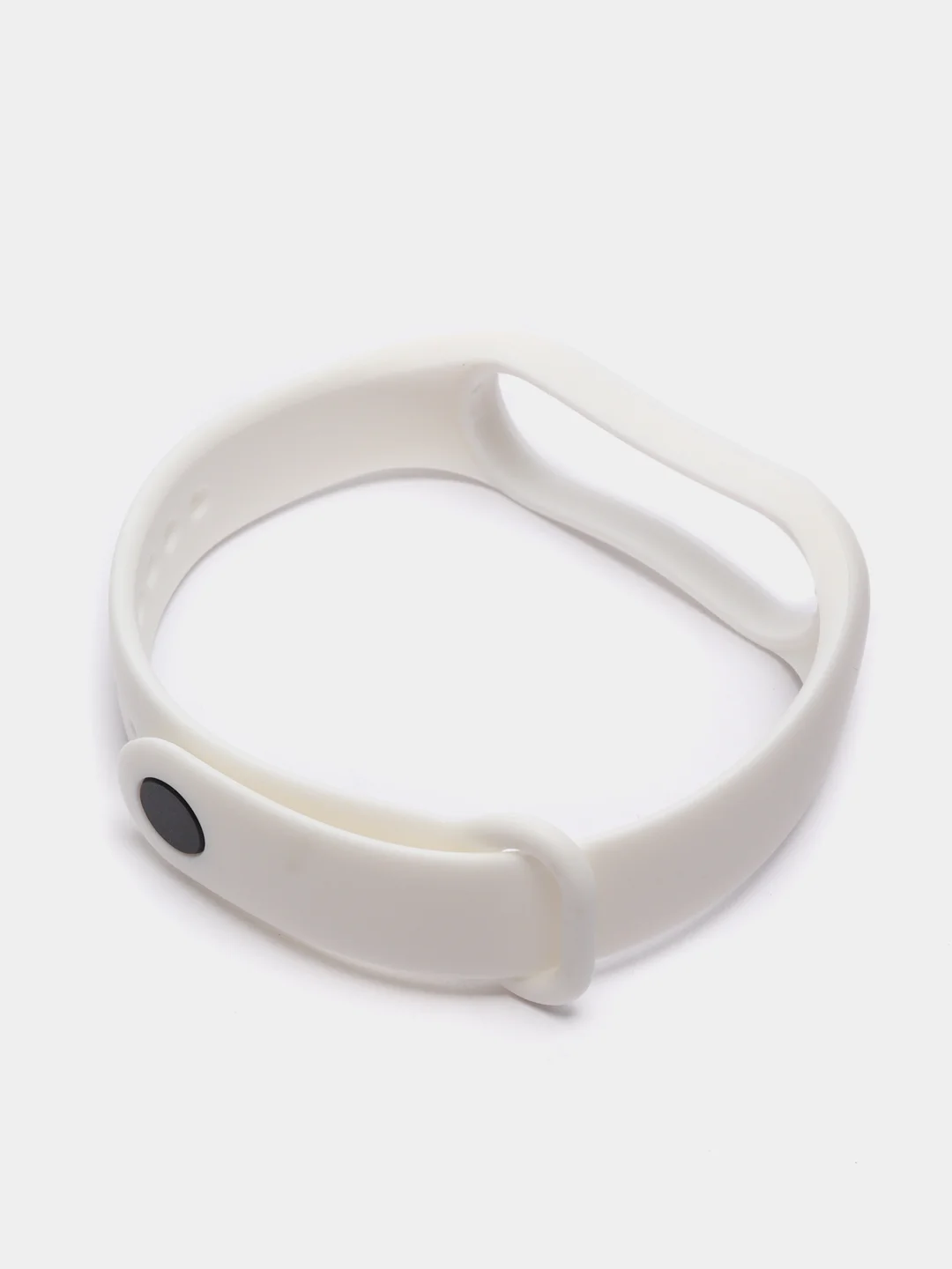 Белый силиконовый ремешок Xiaomi Mi Band 5, 6, 7, гипоаллергенный
