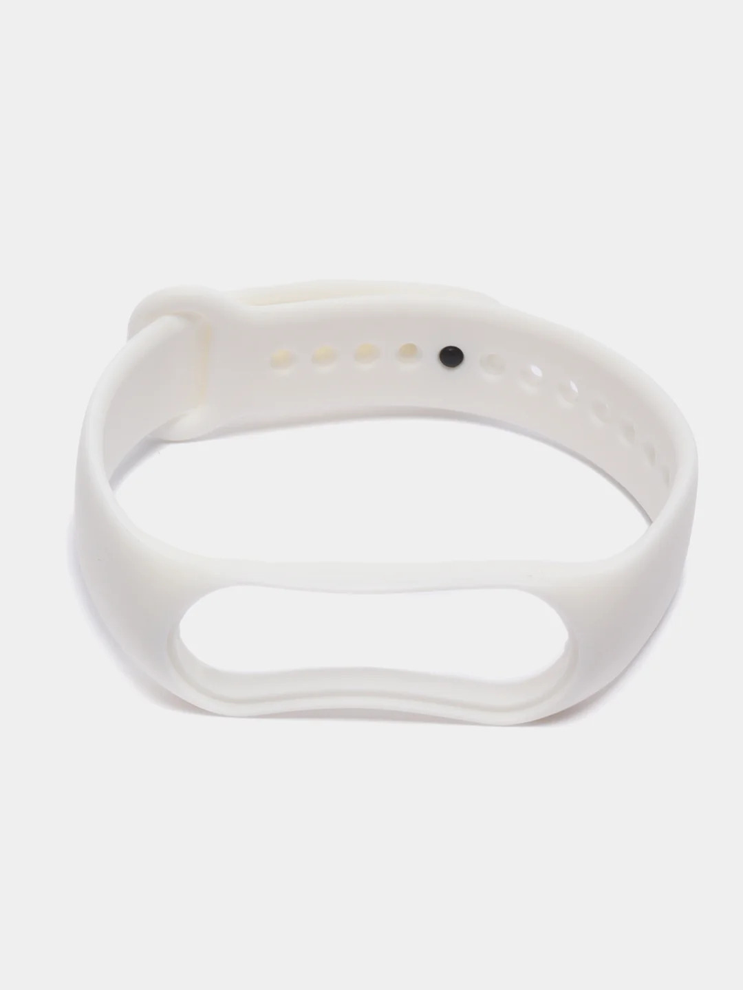 Белый силиконовый ремешок Xiaomi Mi Band 5, 6, 7, гипоаллергенный