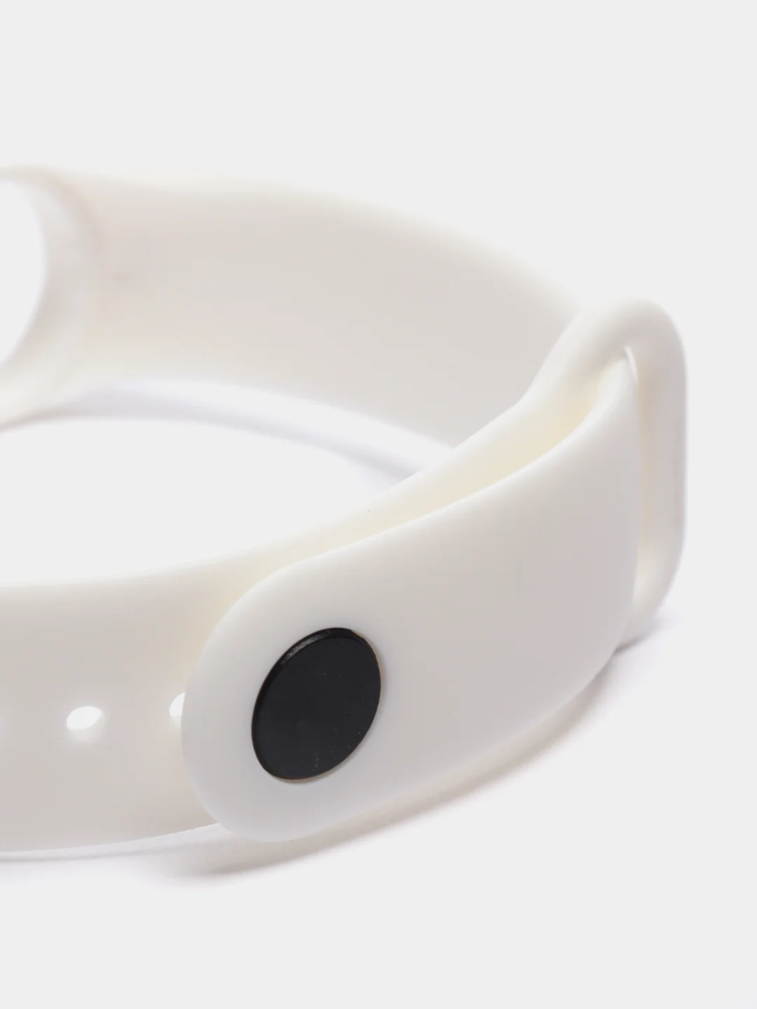 Белый силиконовый ремешок Xiaomi Mi Band 5, 6, 7, гипоаллергенный