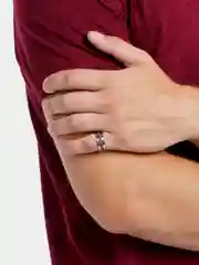 Серый металлик кольцо антистресс с вращающейся цепочкой, открывашка