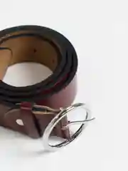 Бордовый ремень из экокожи ЖЕНСКИЙ
