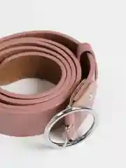 Розовый ремень из экокожи ЖЕНСКИЙ