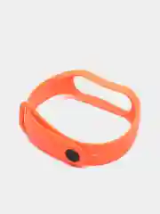 Оранжевый силиконовый ремешок Xiaomi Mi Band 5, 6, 7, гипоаллергенный