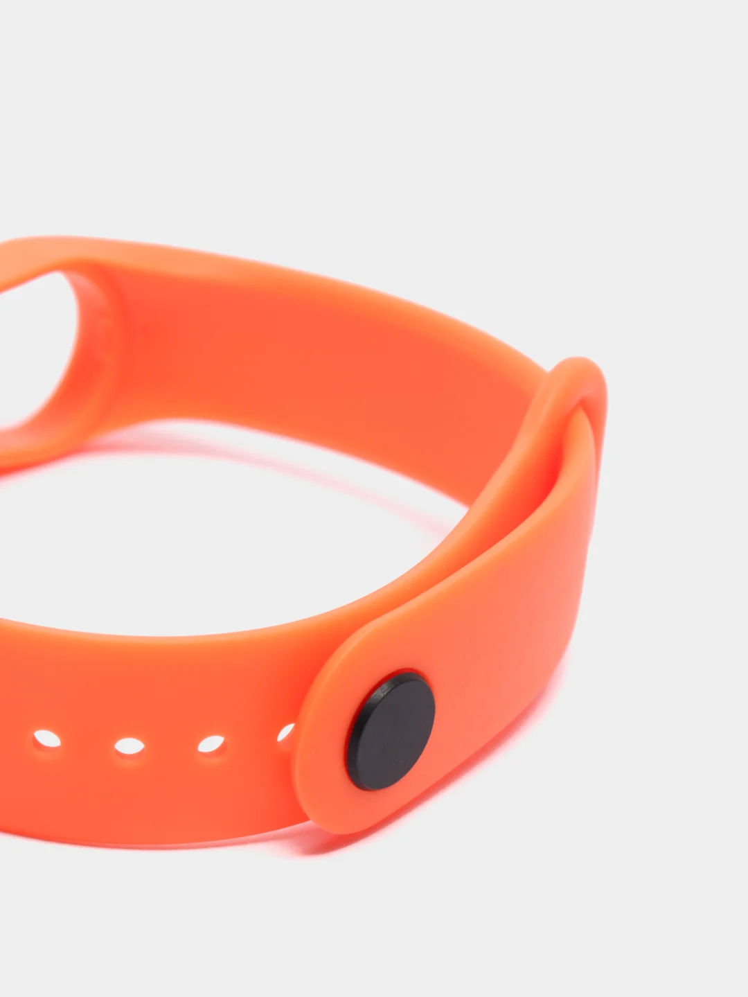 Оранжевый силиконовый ремешок Xiaomi Mi Band 5, 6, 7, гипоаллергенный