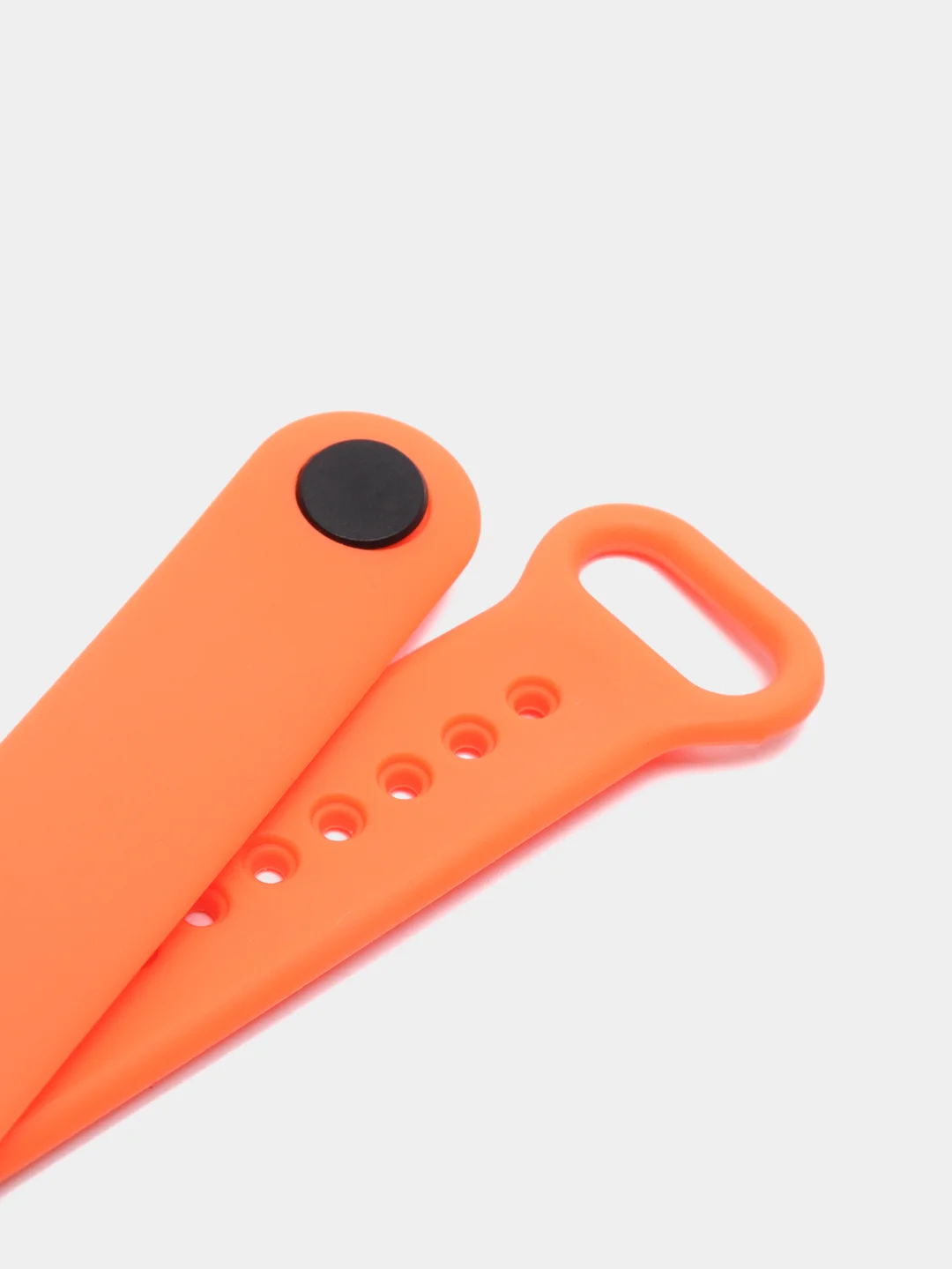 Оранжевый силиконовый ремешок Xiaomi Mi Band 5, 6, 7, гипоаллергенный