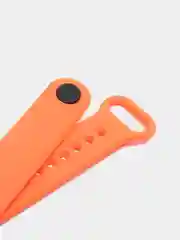 Оранжевый силиконовый ремешок Xiaomi Mi Band 5, 6, 7, гипоаллергенный