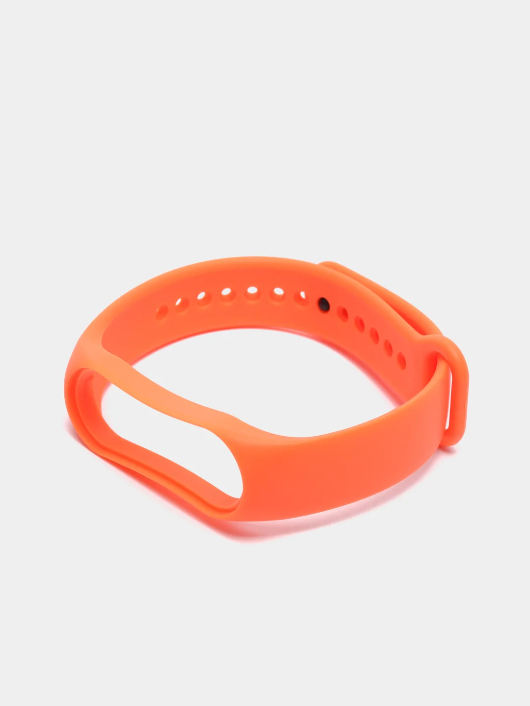 Оранжевый силиконовый ремешок Xiaomi Mi Band 5, 6, 7, гипоаллергенный