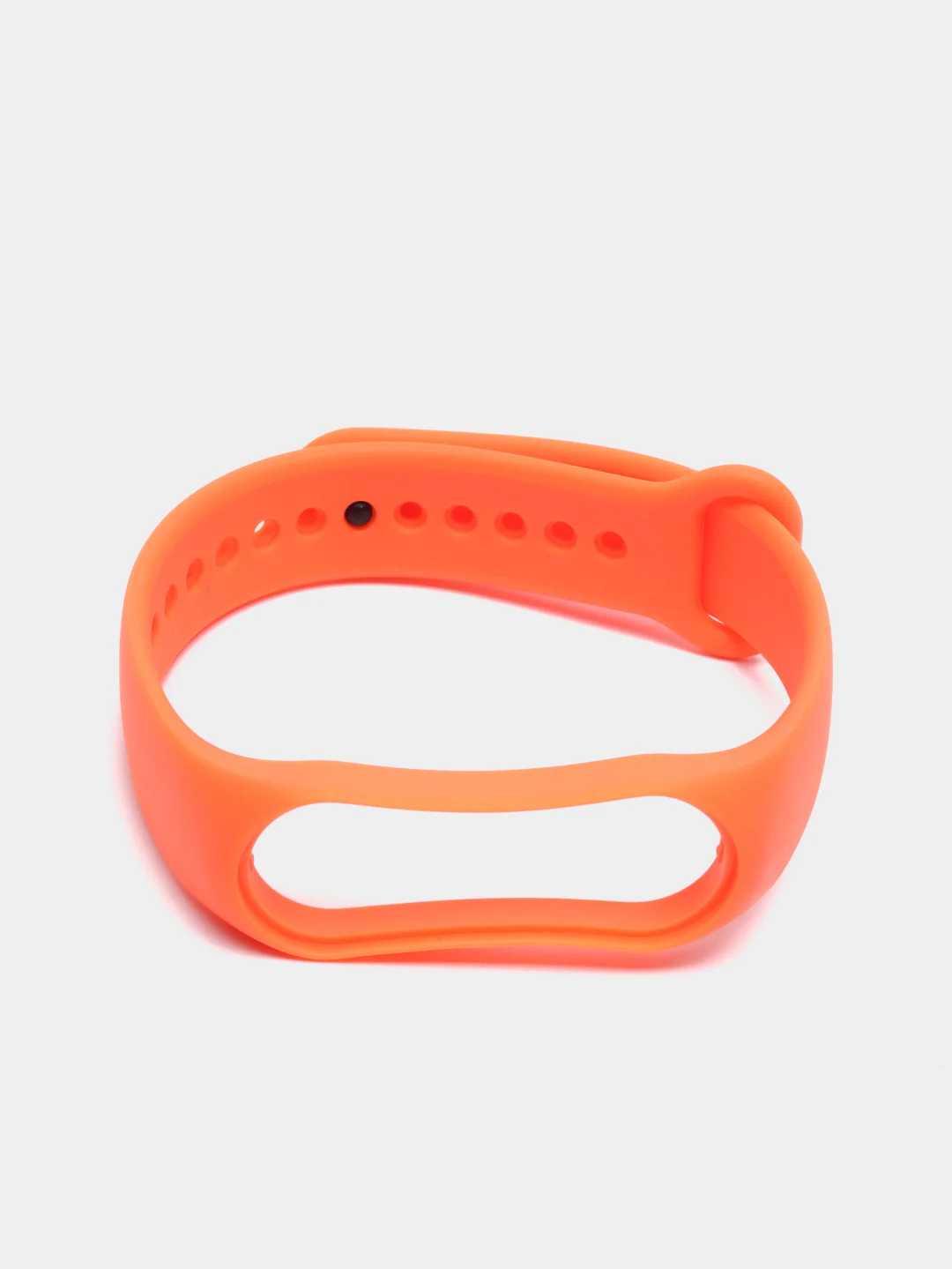 Оранжевый силиконовый ремешок Xiaomi Mi Band 5, 6, 7, гипоаллергенный