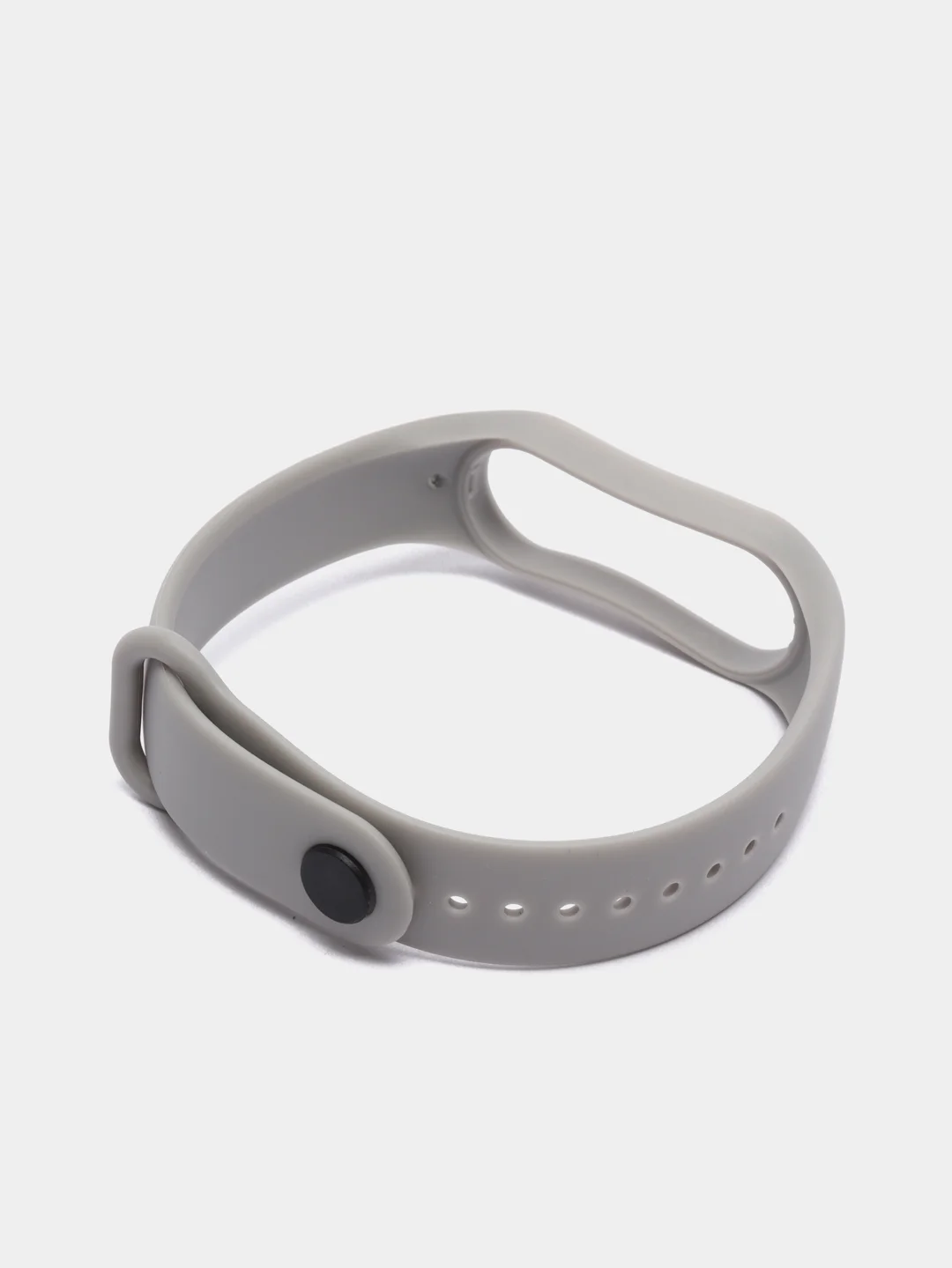 Серый силиконовый ремешок Xiaomi Mi Band 5, 6, 7, гипоаллергенный