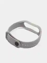 Серый силиконовый ремешок Xiaomi Mi Band 5, 6, 7, гипоаллергенный